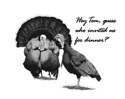 2006 Thanksgiving Card: Turkey Dinner